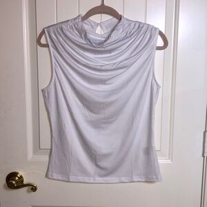 Amazon Women's White Sleeveless Blouse